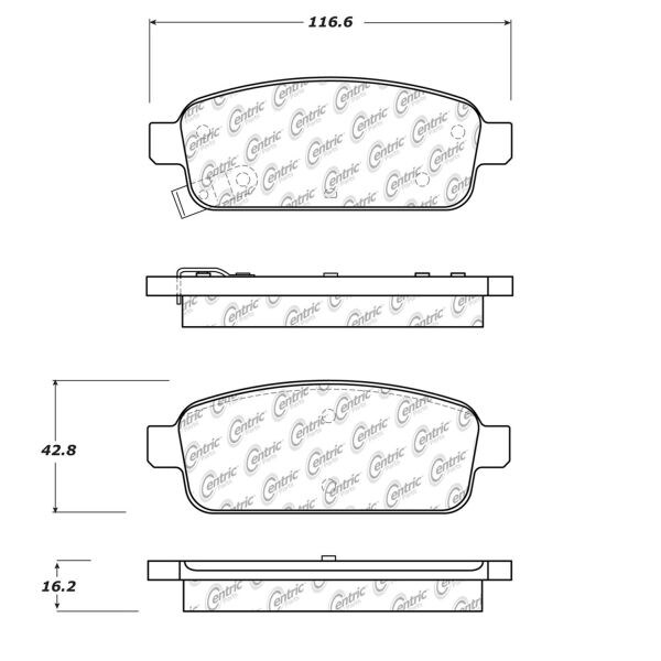 CTEK Brake Pads,102.14680